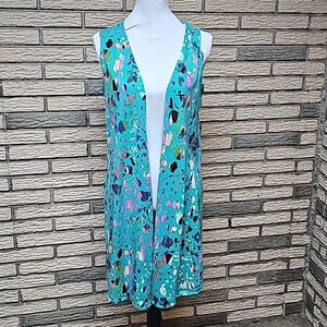 Lularoe Long Vest Sz S Excellent Condition